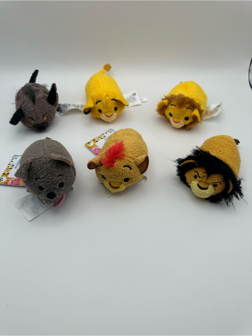 Disney Lion King Mini Tsum Tsum Plush Bundle - Yellow, Brown & Gray